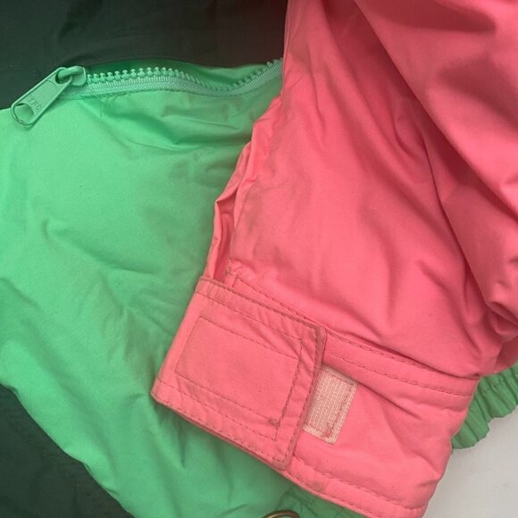 O'Neill Vintage Retro 80's Neon Color Block Ski Jacket Size M Preowned - Picture 13 of 14